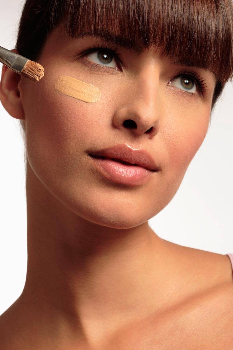 Woman with foundation